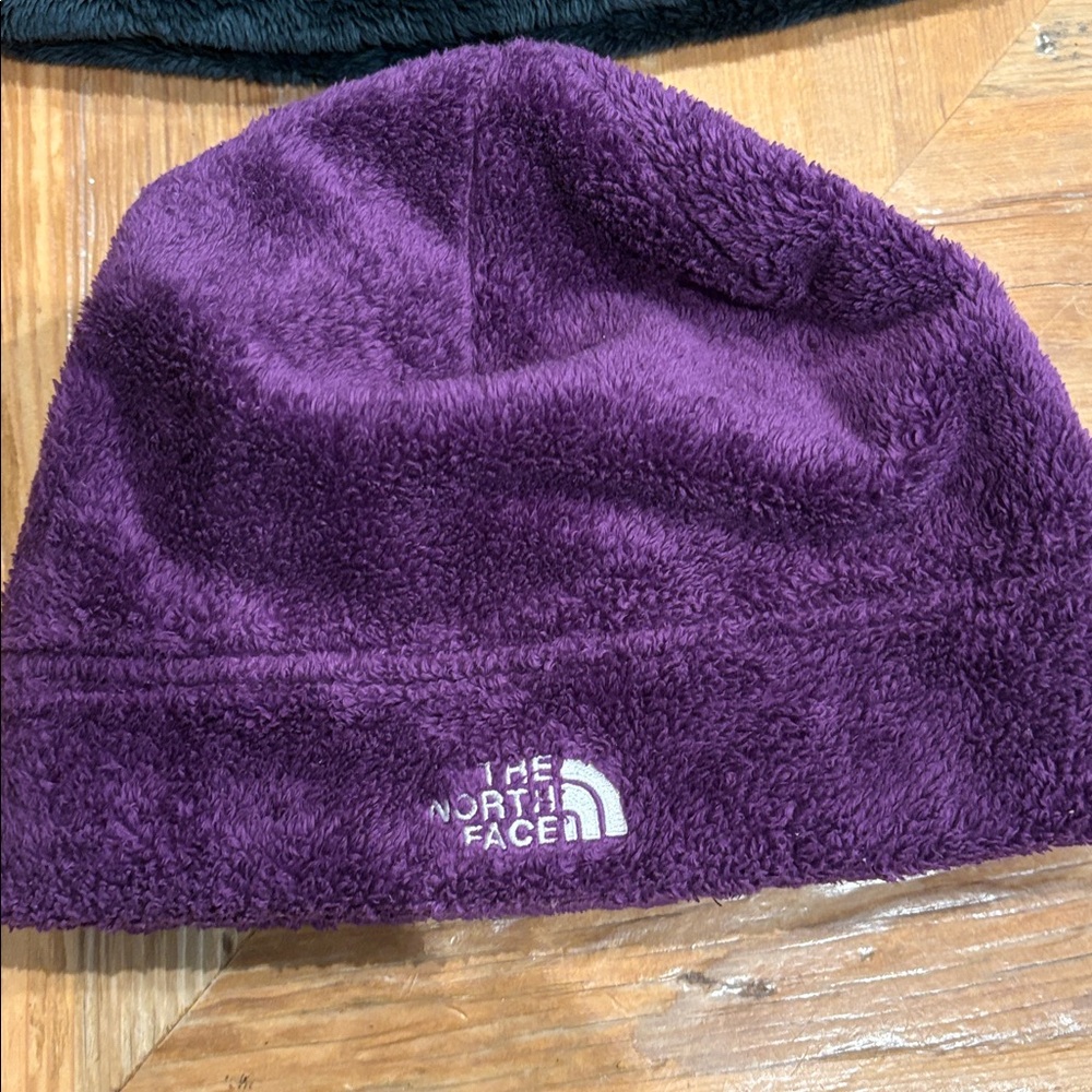 The North Face Plush Teal and Purple Hat Bundle - Picture 2 of 6